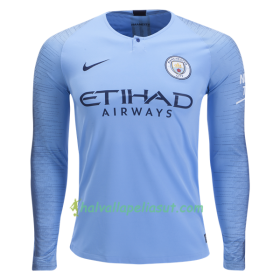 Jalkapallo Pelipaidat Manchester City Kotipaita 2018-2019 Pitkähihainen